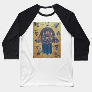 Sacred Space Hamsa by Harriette Knight Baseball T-Shirt